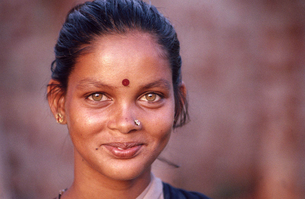 Young Gypsey girl at SCAD Gypsey Support Village Tamil Nadu India