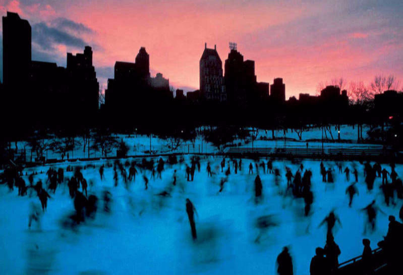 Ice Rink Central Park NYC 1983