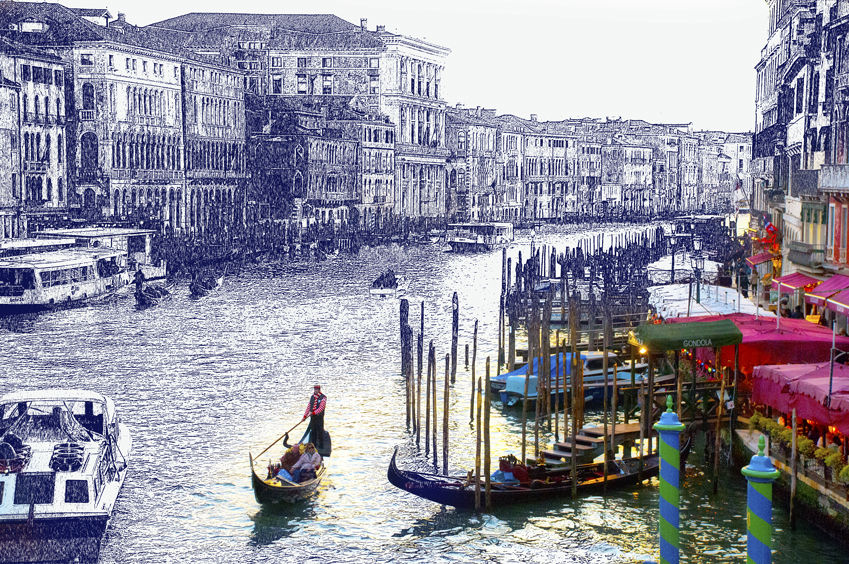 Purchase a print of The Grand Canal - Venice